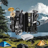 NNETM 14-in-1 Camping Survival Kit with Magnesium Rod
