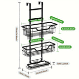 NNETM 3-Tier Over-the-Door Rustproof Bathroom Shower Caddy