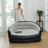 NNETM Double Inflatable Folding Sofa Plush Lounge Chair