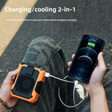 NNETM Portable Waist Fan Rechargeable Cooling Power Bank