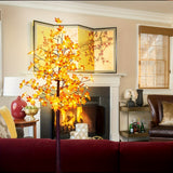 5ft Lighted LED Maple Tree, Artificial Decorative Floor Lamp Tree