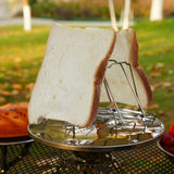 NNETM Portable Stainless Steel Toast Grill for Outdoor Camping
