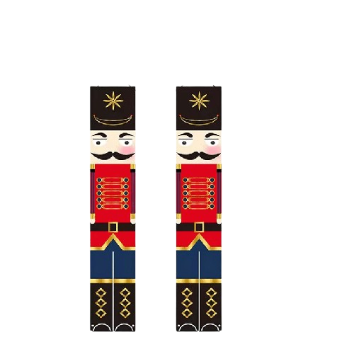 NNEOBA Nutcracker Soldier Merry Christmas Door Porch Banner - Festive 30 x 180cm