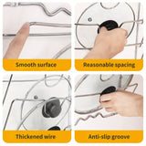 NNETM Wall-Mounted Multifunctional Kitchen Pot and Lid Rack
