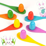 NNETM Wooden Egg Spoon Set for Outdoor Yard Games
