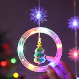 NNETM Starry Splendor: Festive Christmas Curtain Lights