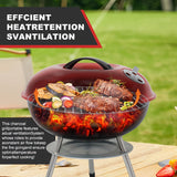 NNETM Portable Charcoal Grill with Kickstand