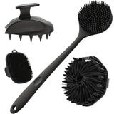 NNETM Silicone Bath Brush Set Gentle Exfoliating (4pcs)