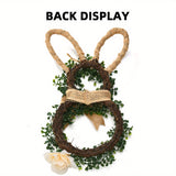 NNETM Spring Decor Easter Bunny-Themed Flower Wreath