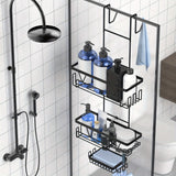 NNETM Door Shower Organizer Stainless Hanging Rack