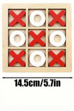 Large Wooden Tic Tac Toe Board Family Game