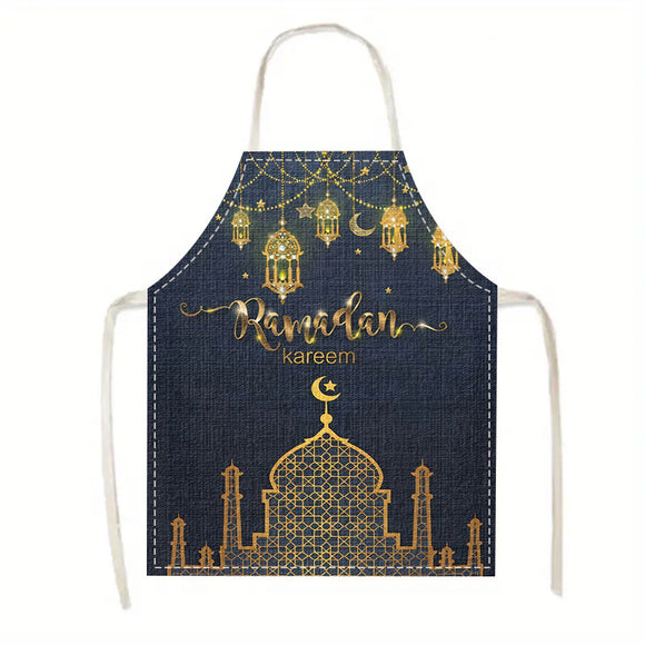 NNETM Ramadan Eid Apron Set Adjustable Neck