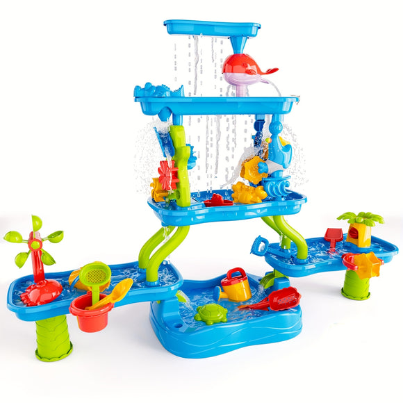 NNETM 4-Tier Kids Water and Sand Activity Table