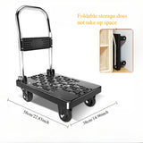 NNETM Hand Truck Folding Trolley Cart with Wheels