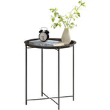 NNETM Outdoor Foldable Stainless Steel Coffee Table