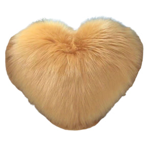 NNETM Heart Shaped Long Plush Pillow Cushion