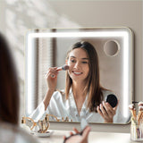 NNETM 80×62cm LED Hollywood Makeup Mirror with Bluetooth Speaker – Vanity Mirror