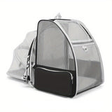 NNETM Expandable Cat Backpack Carrier with 3-Sided Mesh