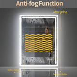 NNETMWF LED Backlit Bathroom Mirror 600x800mm