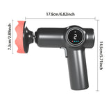 Cordless Mini Car Polisher – USB Rechargeable Dual-Speed Buffer with Digital Display & Polishing Pad Kit