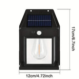 NNETM Solar Wall Lanterns Outdoor with 3 Modes