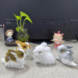 NNETM Classic Easter Bunny Decoration Battery-Free Traditional Style