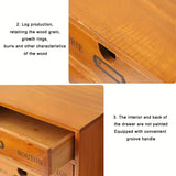 NNETM Timeless Elegance: 3-Layer Vintage Wooden Desktop Organizer