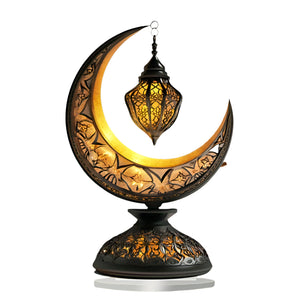 NNETM Crescent Moon Lantern Tabletop Acrylic Decor for Ramadan