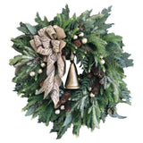 NNEOBA Farmhouse Christmas Wreath with Bells