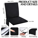 NNETM Heated Seat Cushion USB Foldable with 3 Heat Levels