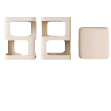 NNETM Tiered Shelf Bedside Table - White