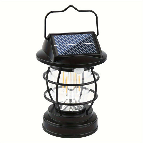 NNETM Black Solar Powered LED Camping Light