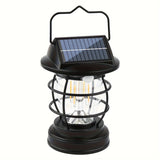 NNETM Black Solar Powered LED Camping Light