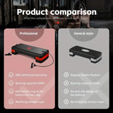 NNETM Adjustable Sports Fitness Pedal with Pull Rope - 81cm, Black and Red
