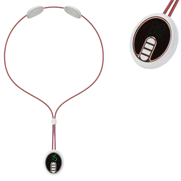 NNETM USB Rechargeable Neck & Shoulder Massager with Heat(White)