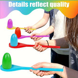 NNETM Wooden Egg Spoon Set for Outdoor Yard Games