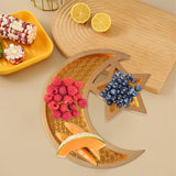 NNETM Gold Eid Mubarak Wooden Dessert Tray
