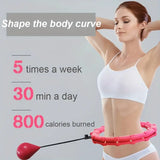NNETM Adjustable Weighted Fitness Hoops for Effective Abdomen Workout
