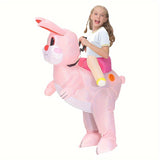 NNETM Fun Ride-On Animal Theme Inflatable Bunny Costume