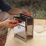 NNETM Unleash the Flavor of the Outdoors with Our Folding Wood Stove
