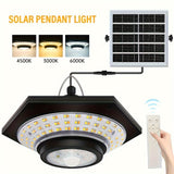 NNETM Solar LED Pendant Light with Remote & Motion Sensor