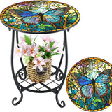NNETM Metal Side Table Mosaic