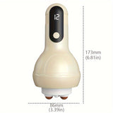 NNETM LCD Display Electric Full Body Massager - 12 Gears Adjustment(Cream)