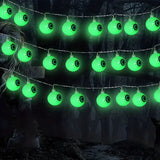 NNETM Spooky Solar Spectacles: Green Eyeball Halloween Lights