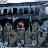 NNETM Halloween Tombstone Yard Signs Decor (6pcs)