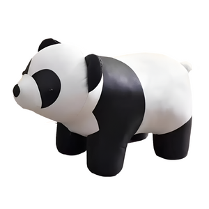 NNETM Solid Wood Bench - Charming Panda-Shaped