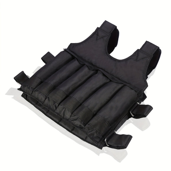 NNETM 50KG Adjustable Weighted Vest for Strength Training & Fitness(Black)