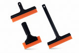 3-Piece Car Film Installation Tool Kit – TPU Squeegees with Extended Handles for Vinyl Wrap, Window Tint & Glass Cleaning