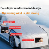 NNETM Universal Car Snow Shield: Silvery Front Windshield Cover