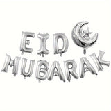 NNETM 11pcs EID Mubarak Foil Balloons Set